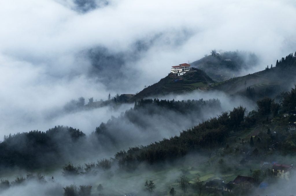 Sapa seems to be immersed in a dense fog