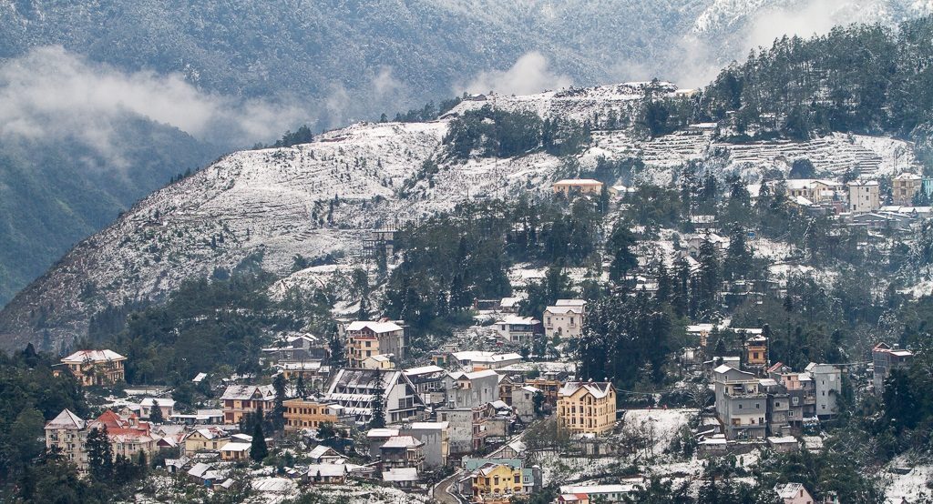Sapa is all covered with snow in December